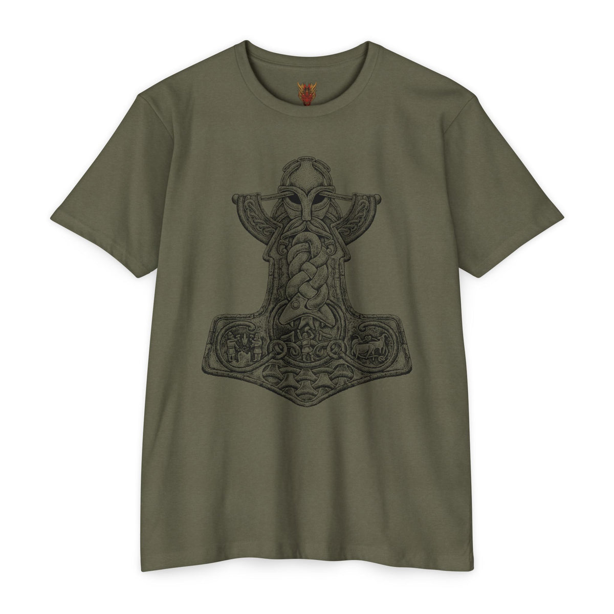 Mjölnir Tee — Medieval Menace × Threat Llama™