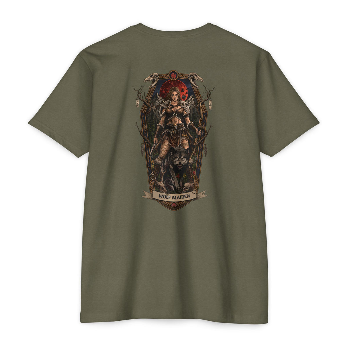 Wolf Maiden Tee Shirt (Back Design)
