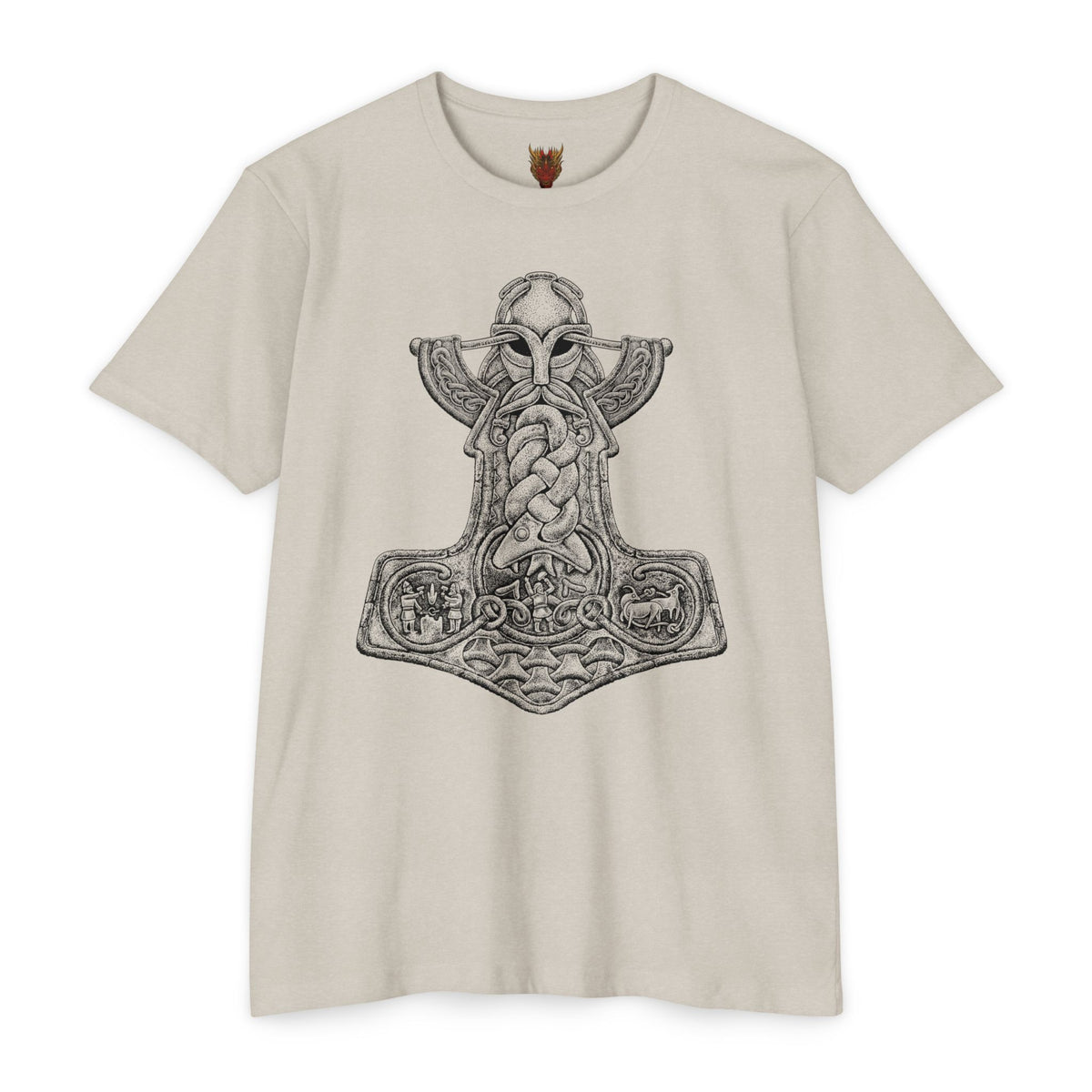 Mjölnir Tee — Medieval Menace × Threat Llama™