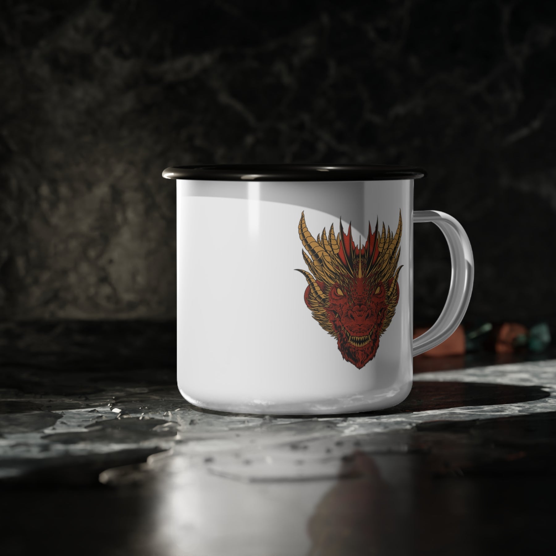 Medieval Menace Enamel Camping Mug