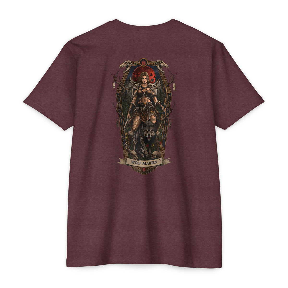 Wolf Maiden Tee Shirt (Back Design)